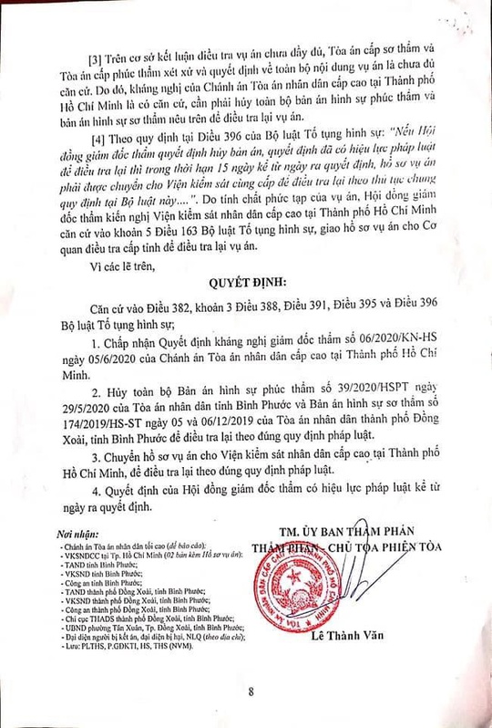 Vụ bị cáo nhảy lầu tự tử tại TAND tỉnh Bình Phước: Hủy án sơ thẩm, phúc thẩm để điều tra lại - Ảnh 2.