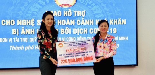 NSƯT Thanh Nguyệt xúc động nhận quà hỗ trợ dịch bệnh Covid-19 - Ảnh 9.