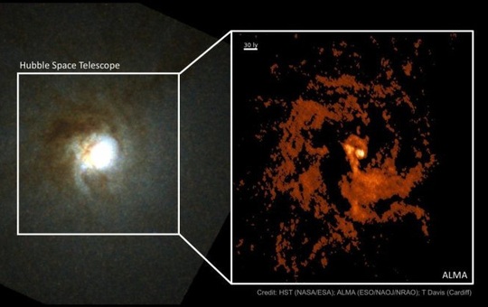 Phát hiện thiên hà ma quái mang trái tim kho báu 550.000 Mặt Trời - Ảnh 1.