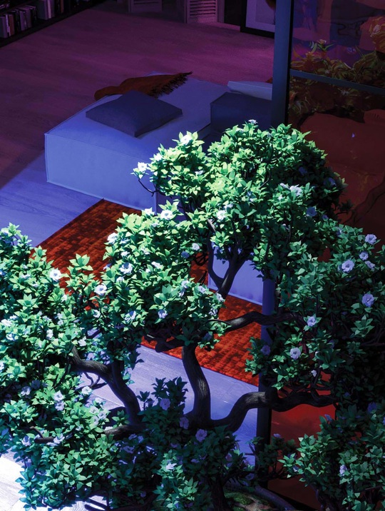 Thiết kế nội thất hiện đại với tông màu đỏ và xám theo phong cách Nhật Bản - Ảnh 22.