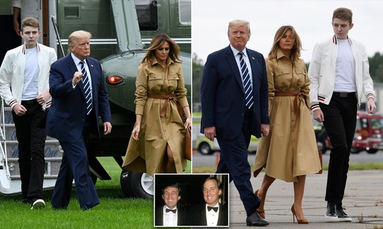 Tổng thống Trump “lu mờ” khi đi cạnh quý tử Barron - Ảnh 2.