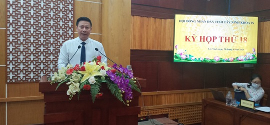 Ông Nguyễn Thanh Ngọc vừa được bầu làm Chủ tịch UBND tỉnh Tây Ninh - Ảnh 1.