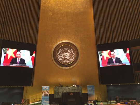 Thông điệp của Thủ tướng Nguyễn Xuân Phúc tại Đại hội đồng Liên Hiệp Quốc - Ảnh 1.