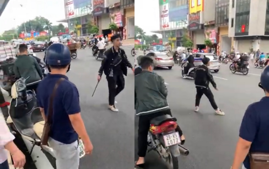 Thông tin ngỡ ngàng về kẻ dùng gậy sắt đập phá xe máy người bênh vực bà bầu sau va chạm giao thông - Ảnh 2.