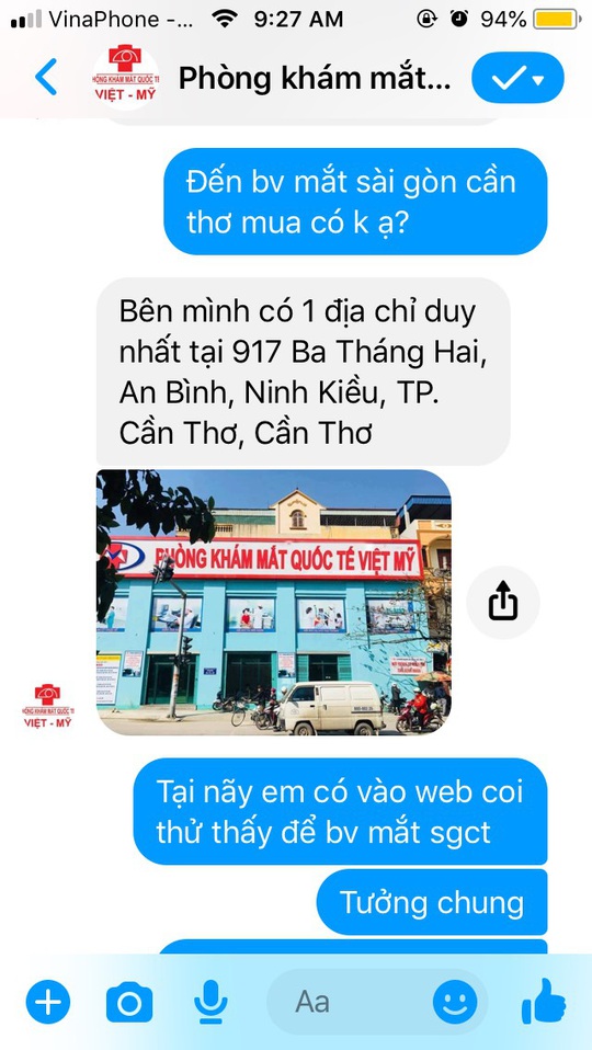 1 phòng khám mạo danh Bệnh viện Mắt Sài Gòn để trục lợi? - Ảnh 3.