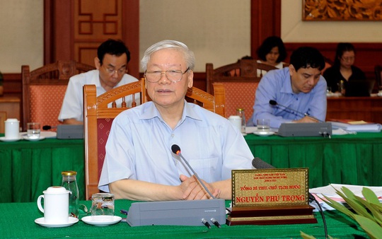Bộ Chính trị làm việc với 10 đảng bộ trực thuộc Trung ương - Ảnh 1.