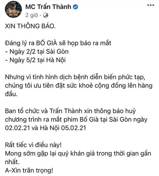 Showbiz Việt lại tạm đóng băng - Ảnh 2.