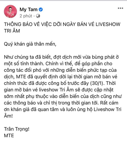 Showbiz Việt lại tạm đóng băng - Ảnh 1.