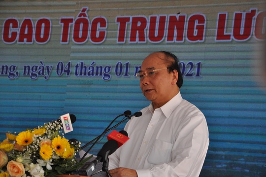 Thủ tướng cắt băng thông tuyến cao tốc Trung Lương - Mỹ Thuận - Ảnh 1.