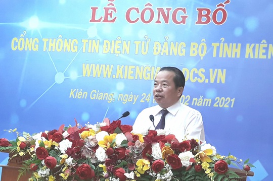 Tỉnh ủy Kiên Giang ra mắt cổng thông tin điện tử - Ảnh 1.