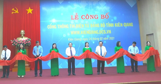 Tỉnh ủy Kiên Giang ra mắt cổng thông tin điện tử - Ảnh 2.