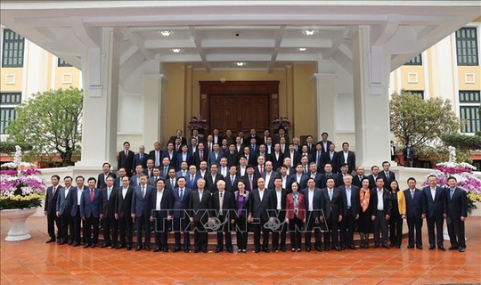 Gặp mặt các nguyên Ủy viên Bộ Chính trị, Ban Bí thư, Ủy viên Trung ương Khóa XII - Ảnh 8.