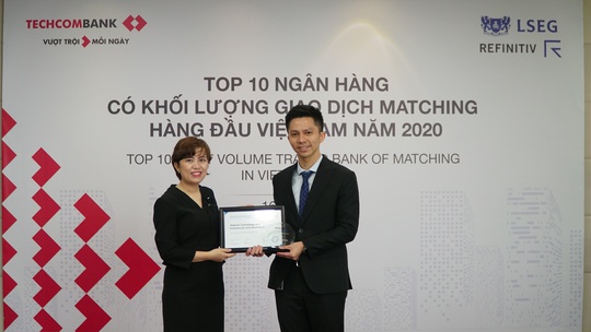 Techcombank được vinh danh Top 4 Ngân hàng giao dịch Matching lớn nhất thị trường ngoại hối Việt Nam 2020 - Ảnh 1.