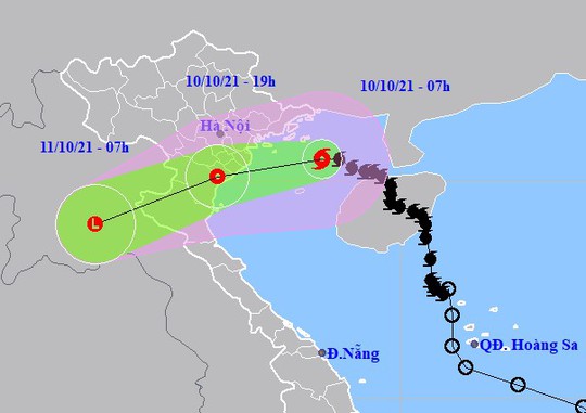 Bão số 7 suy yếu thành áp thấp nhiệt đới đổ bộ vào Hải Phòng-Thanh Hóa - Ảnh 1.