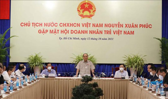 Chủ tịch nước Nguyễn Xuân Phúc gặp mặt Hội Doanh nhân trẻ Việt Nam - Ảnh 2.