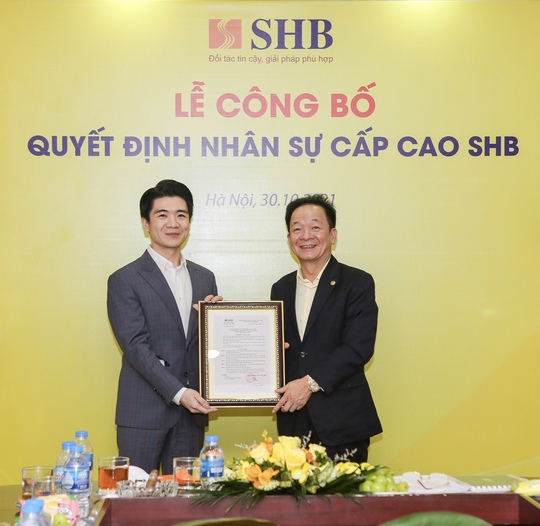 Con trai 32 tuổi của bầu Hiển trở thành Phó tổng giám đốc SHB - Ảnh 1.