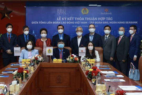 Tổng LĐLĐ Việt Nam - Tập đoàn BRG - SeABank hợp tác nâng cao phúc lợi cho đoàn viên, người lao động - Ảnh 1.