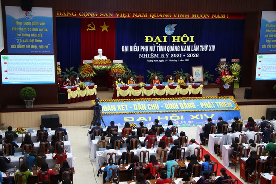 Bà Đặng Thị Lệ Thủy tái đắc cử Chủ tịch Hội Liên hiệp Phụ nữ Quảng Nam - Ảnh 5.