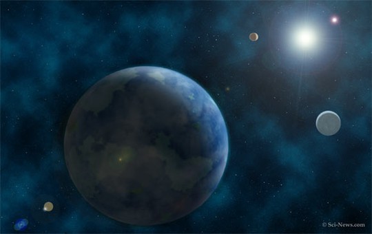 Hệ Mặt Trời kỳ lạ nhất vũ trụ: các hành tinh quay... vuông góc - Ảnh 1.