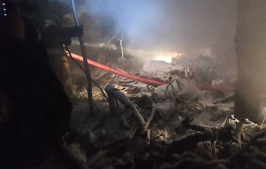 Máy bay Belarus rơi ở Nga và bốc cháy, không ai sống sót - Ảnh 2.