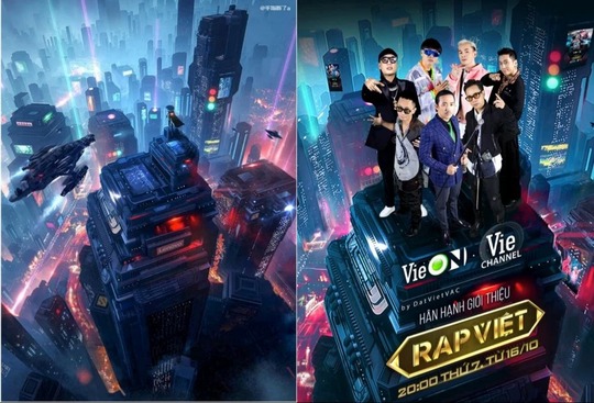 Bị tố xài chùa poster của Trung Quốc, nhà sản xuất Rap Việt mùa 2 lên tiếng - Ảnh 1.