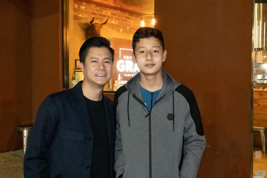 Con trai Quang Dũng và Jennifer Phạm tuổi 13 đã cao hơn bố - Ảnh 2.