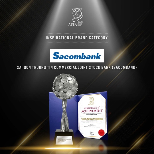 Sacombank nhận 2 giải thưởng quốc tế APEA 2021 - Ảnh 1.