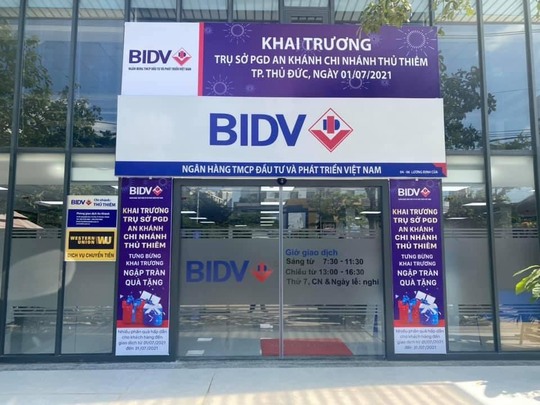 BIDV Thủ Thiêm thông báo khai trương Phòng giao dịch An Khánh - Ảnh 1. BIDV Thủ Thiêm thông báo khai trương Phòng giao dịch An Khánh - Ảnh 1.