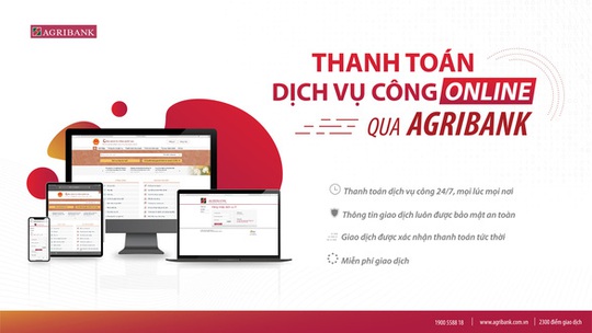 Agribank đẩy mạnh thanh toán điện tử dịch vụ công - Ảnh 1.