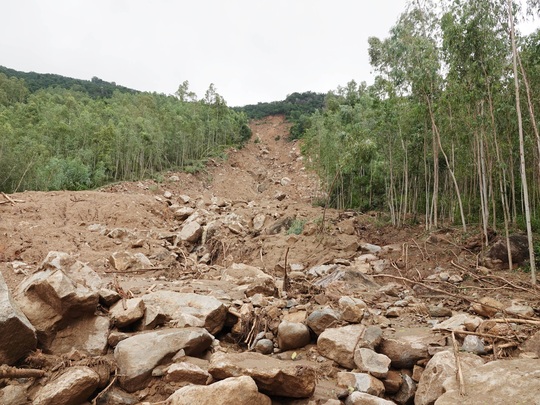 Bình Định công bố tình huống khẩn cấp về sự cố sạt lở núi Cấm - Ảnh 2.