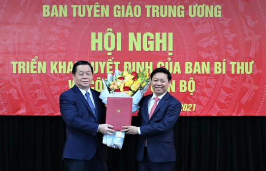 Ông Trần Thanh Lâm làm Phó Trưởng Ban Tuyên giáo Trung ương - Ảnh 1.