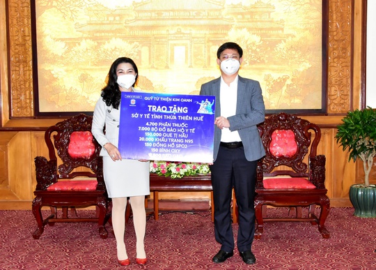 Quỹ Từ thiện Kim oanh tiếp tục hỗ trợ tỉnh Thừa Thiên Huế chống dịch Covid-19 - Ảnh 1.