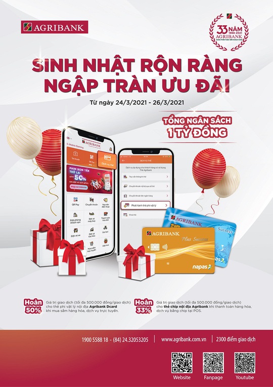 Agribank dành 1 tỉ đồng tặng thưởng cho chủ thẻ nội địa - Ảnh 1.