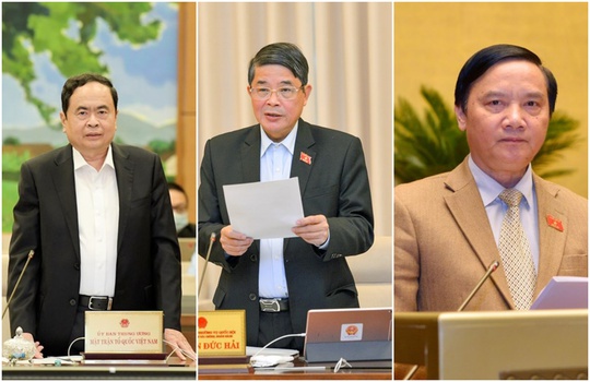 Giới thiệu ông Trần Thanh Mẫn, Nguyễn Đức Hải, Nguyễn Khắc Định để bầu Phó Chủ tịch Quốc hội - Ảnh 1.