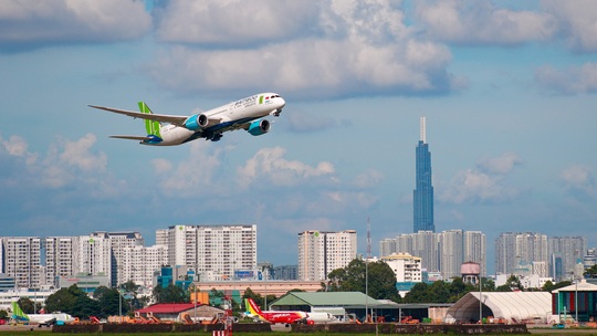 Bamboo Airways bay đúng giờ nhất trong tốp 3 hãng hàng không lớn vào quý I - Ảnh 1.
