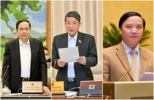 Các ông Trần Thanh Mẫn, Nguyễn Đức Hải, Nguyễn Khắc Định giữ chức Phó Chủ tịch Quốc hội - Ảnh 1.