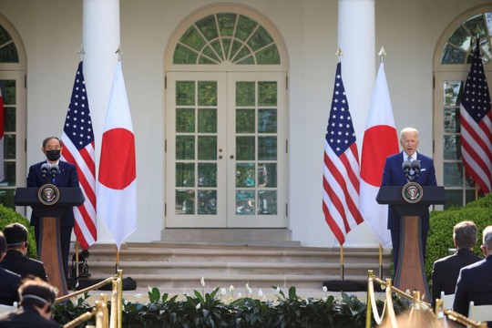 Mỹ - Nhật ra tuyên bố chung về eo biển Đài Loan - Ảnh 1.