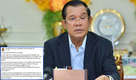 Covid-19: Thủ tướng Hun Sen cách ly 14 ngày - Ảnh 1.