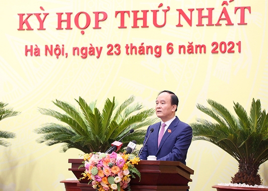 Bầu các chức danh lãnh đạo chủ chốt của HĐND, UBND thành phố Hà Nội - Ảnh 2.
