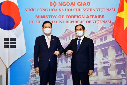 Việt Nam - Hàn Quốc ký kết hợp tác ứng phó Covid-19 - Ảnh 1.