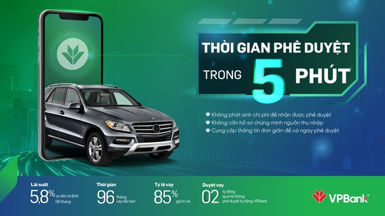 Vay mua ôtô siêu tốc tại VPBank chỉ trong 5 phút - Ảnh 1.