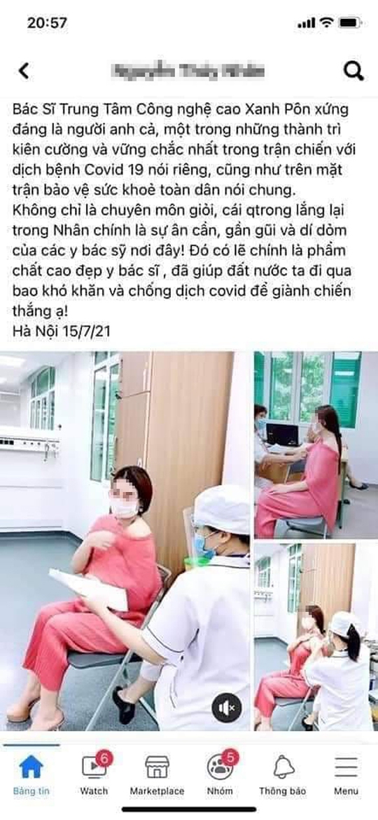 Yêu cầu kiểm tra, xử lý vụ Á hậu doanh nhân khoe được người anh cho tiêm vắc-xin Covid-19 - Ảnh 1.