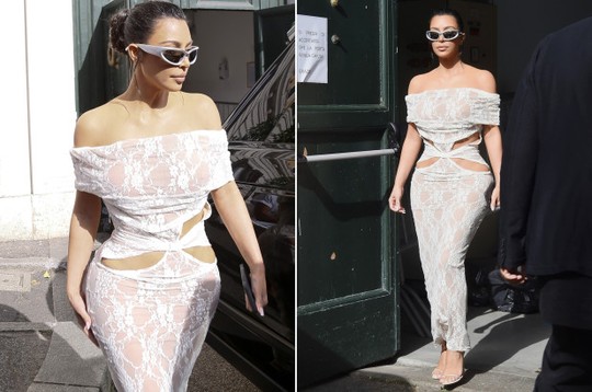 Kim Kardashian tiếp tục bị “ném đá” vì hở hang ở chốn trang nghiêm - Ảnh 1.