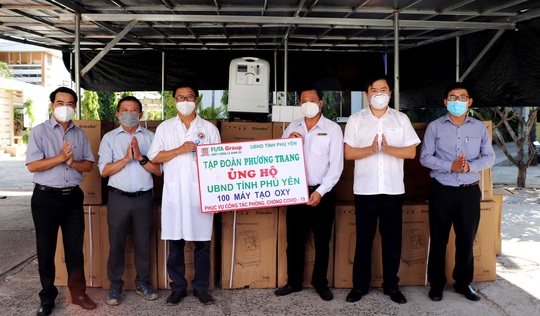 Phú Yên tiếp nhận 100 máy tạo ô-xy phục vụ bệnh nhân Covid-19 - Ảnh 1.