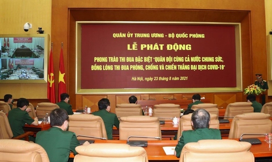 Quân ủy Trung ương - Bộ Quốc phòng phát động phong trào thi đua đặc biệt về phòng, chống Covid-19 - Ảnh 2.