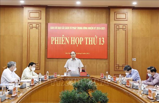 Chủ tịch nước Nguyễn Xuân Phúc chủ trì họp Ban Chỉ đạo Cải cách tư pháp Trung ương - Ảnh 2.