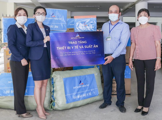 Đất Xanh Miền Tây tiếp tục đóng góp vào công tác phòng, chống dịch Covid-19 - Ảnh 1.