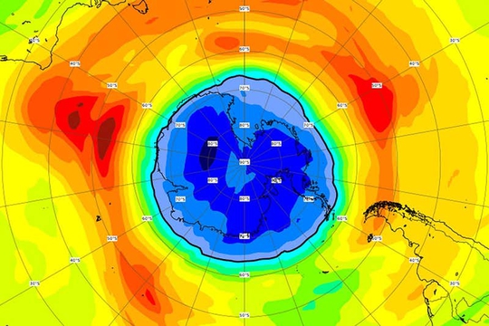 Choáng với kích thước lỗ thủng tầng ozone ở Nam Cực - Ảnh 1.