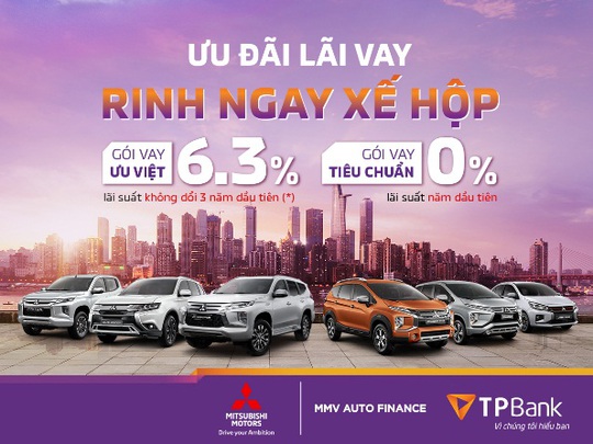 Mua xe Mitsubishi với lãi suất 0%/năm từ TPBank - Ảnh 1.