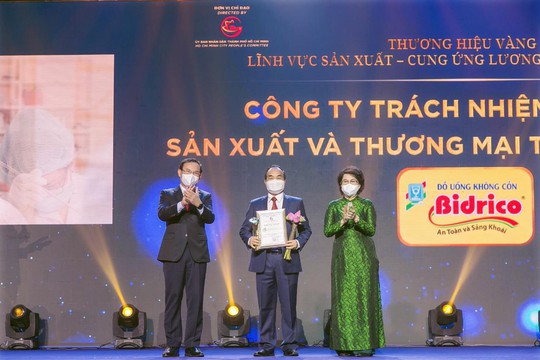 Bidrico nhận giải thưởng Thương hiệu Vàng TP HCM năm 2021 - Ảnh 2.